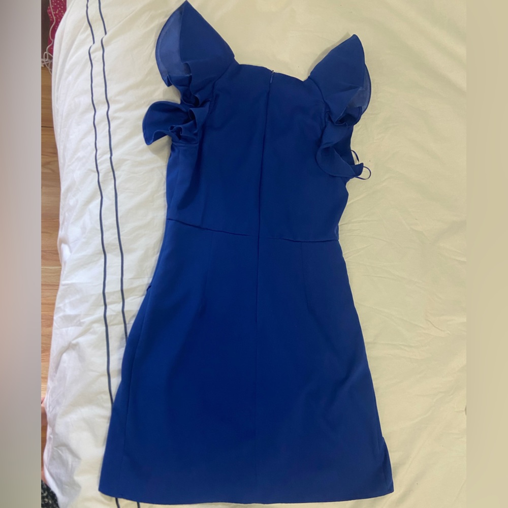 TCEC Royal Blue Ruffle Dress - Picture 3 of 5